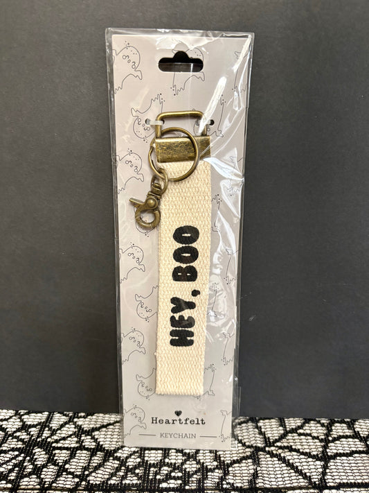 Hey, Boo Woven Wristlet Keychain︱Little Extras